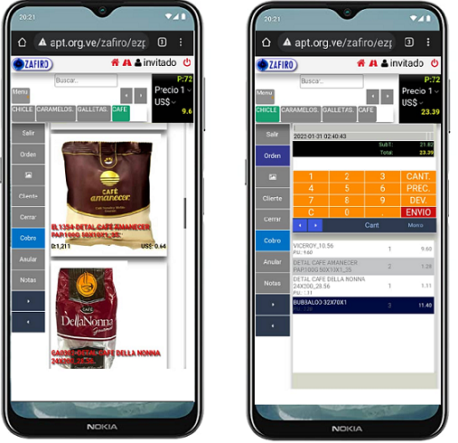 Pedidos Web para Profit